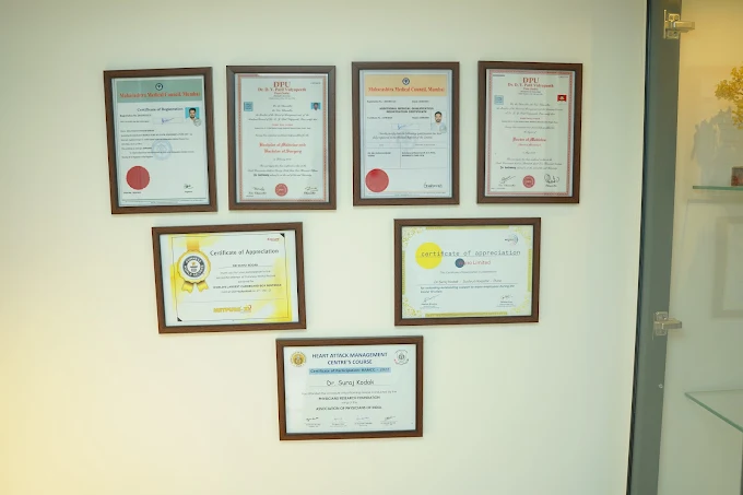 Dr. Suraj Kodak certificates and professional recognitions